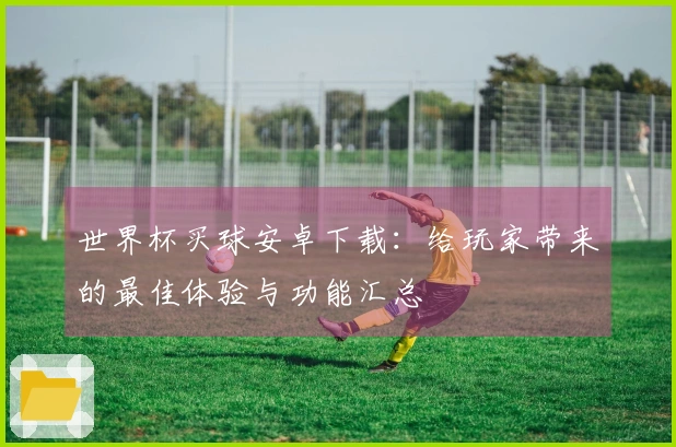 世界杯买球安卓下载：给玩家带来的最佳体验与功能汇总